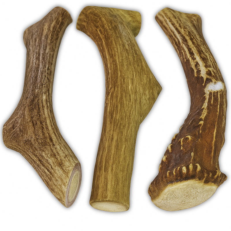 3 Pack - Large | Deer Antler Dog Chews