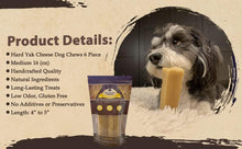 Load image into Gallery viewer, 6 Pack- Medium - Himalayan Yak Cheese Dog Chew
