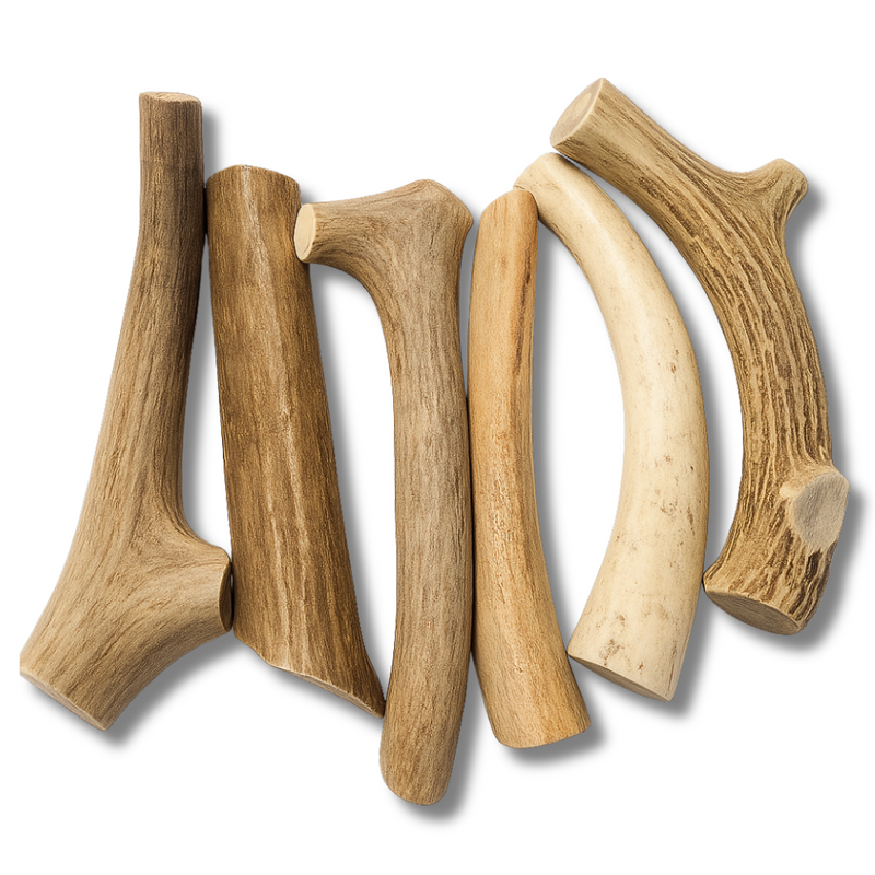 6 Pack - Medium | Deer Antler Dog Chews