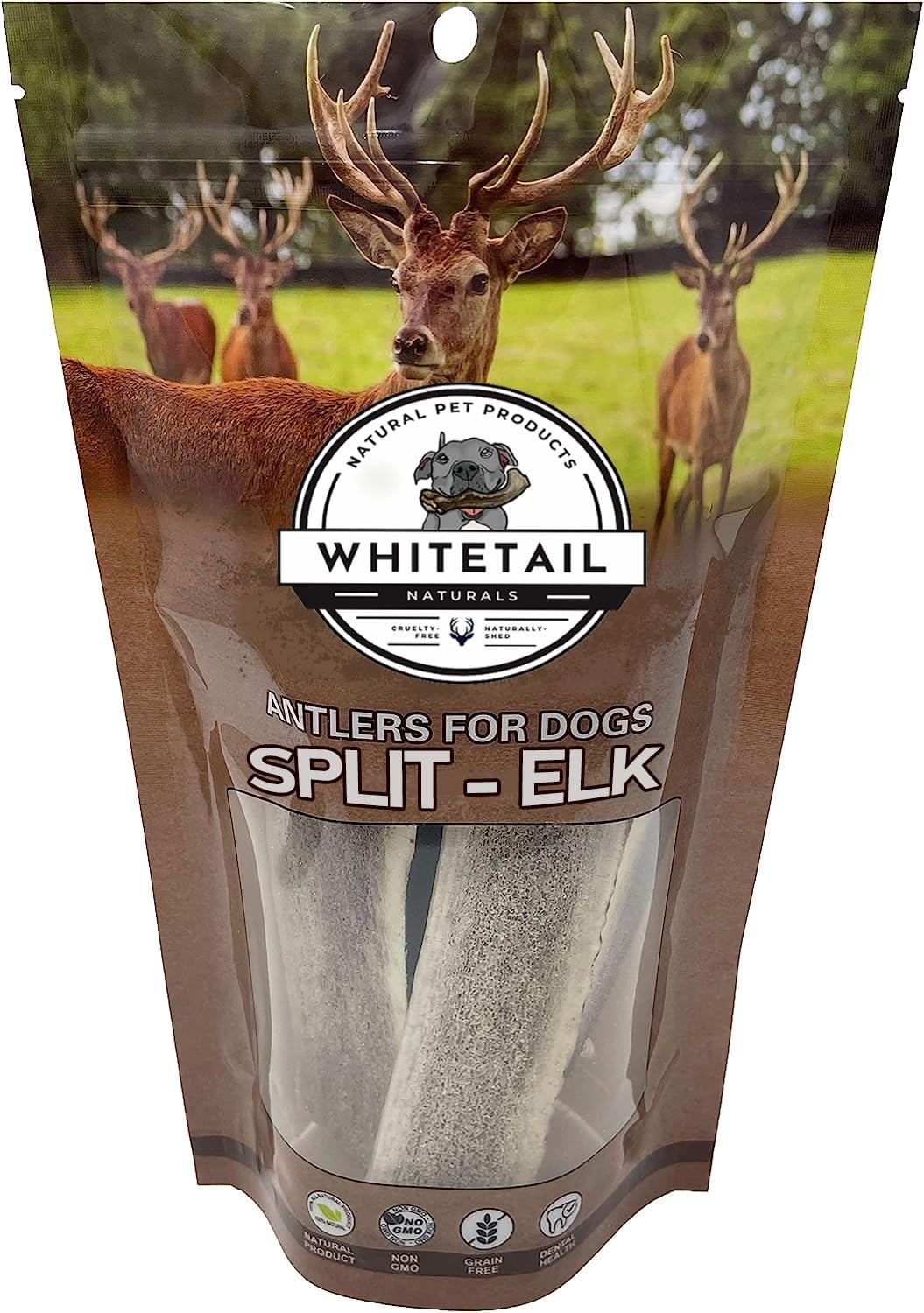 1 Pound Pack Bulk | Premium Split Elk Antler Chews