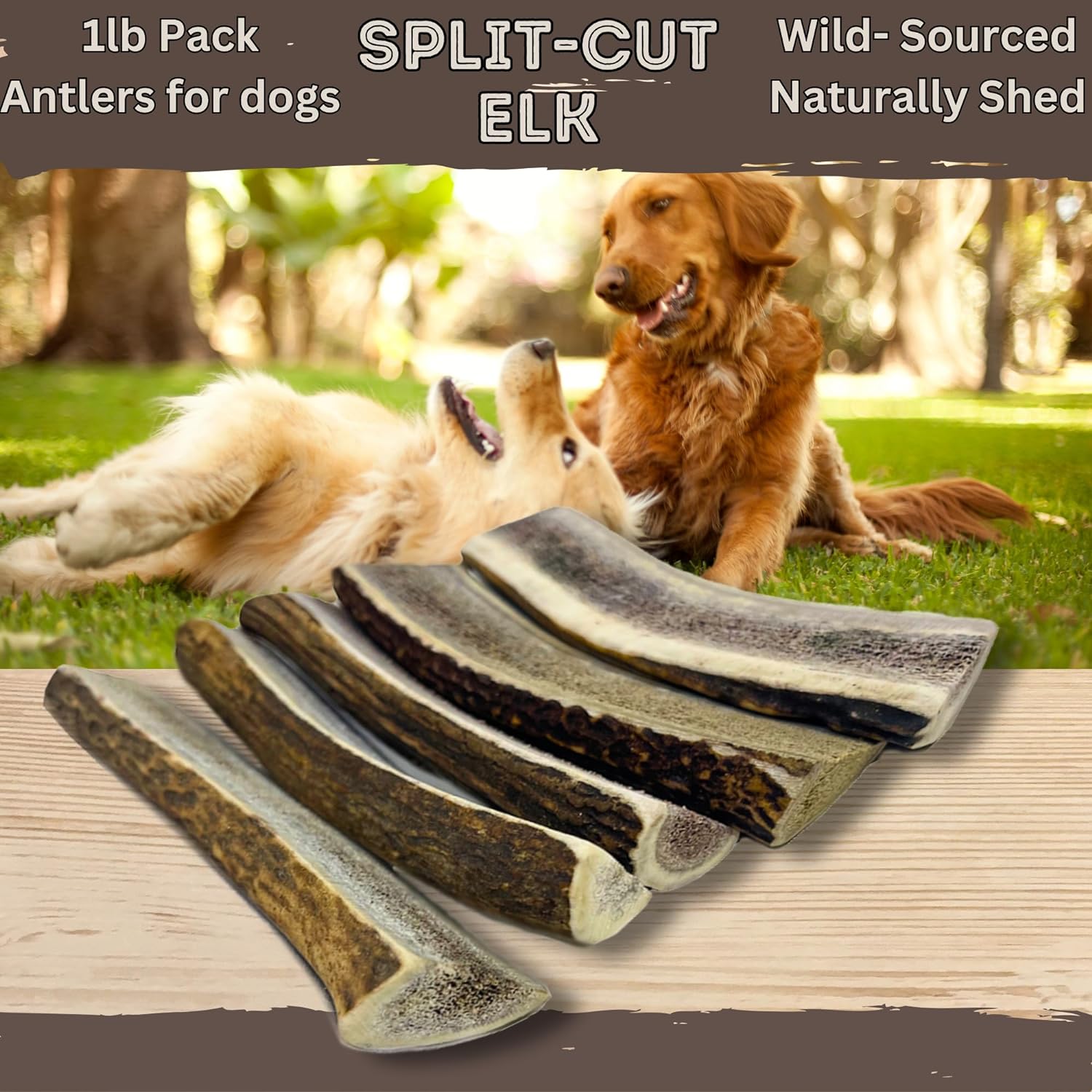 10 Pack - Small | Split Elk Antler Dog Chews