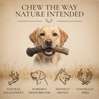 1 lb Bulk Whole Elk Antler Dog Chews – Value Pack