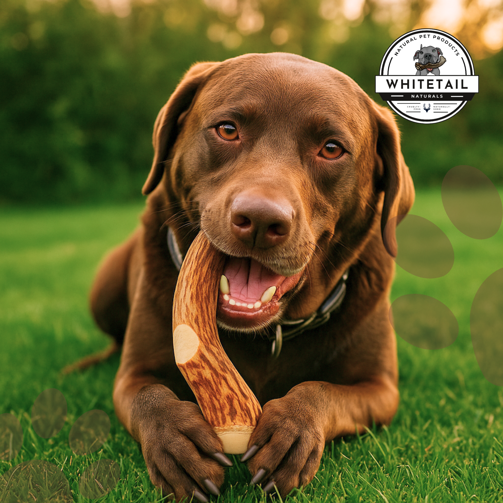 3 Pack - Large | Deer Antler Dog Chews