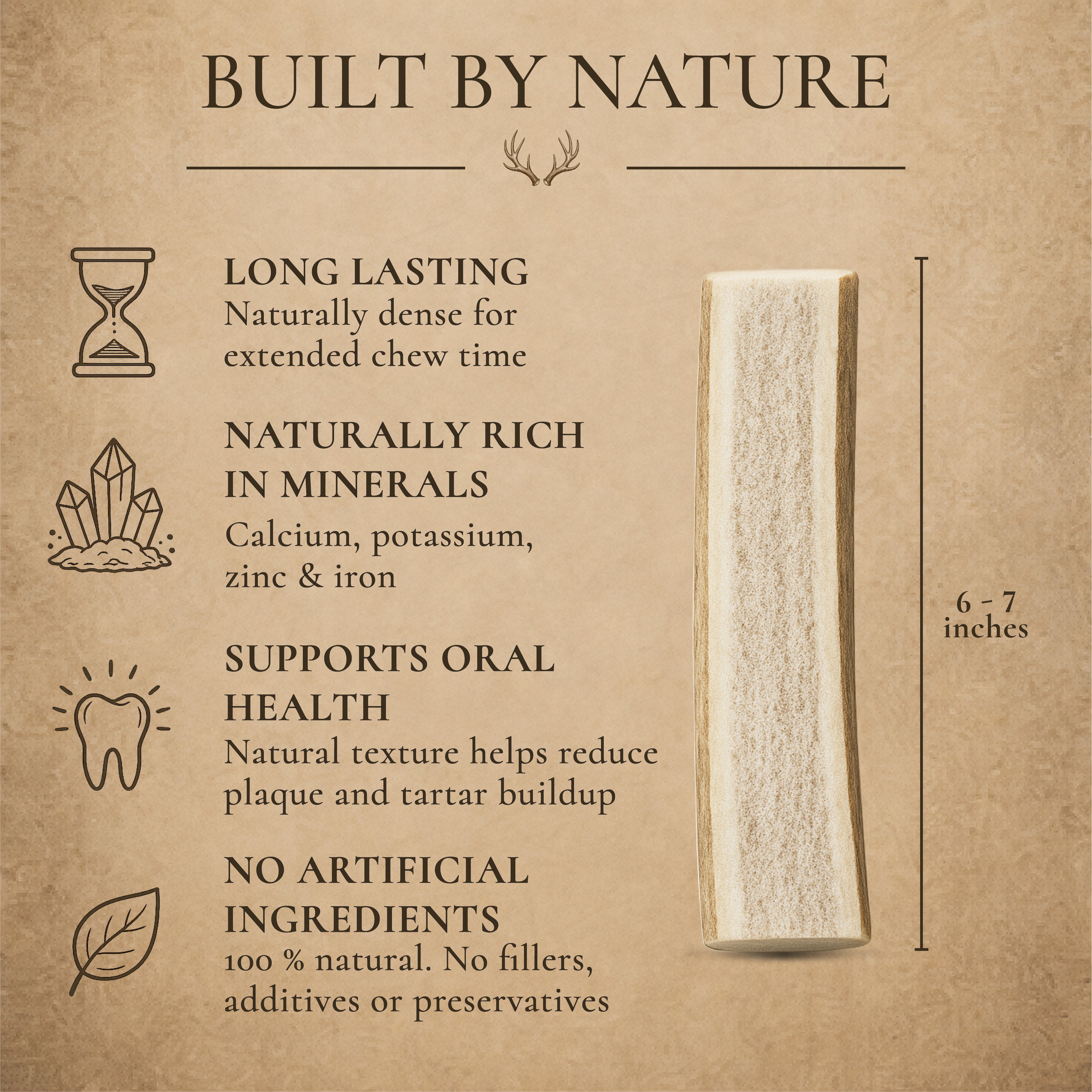 Bulk Split Elk Antler Dog Chews – ½ lb, 1 lb, 2 lb or 3 lb Value Packs