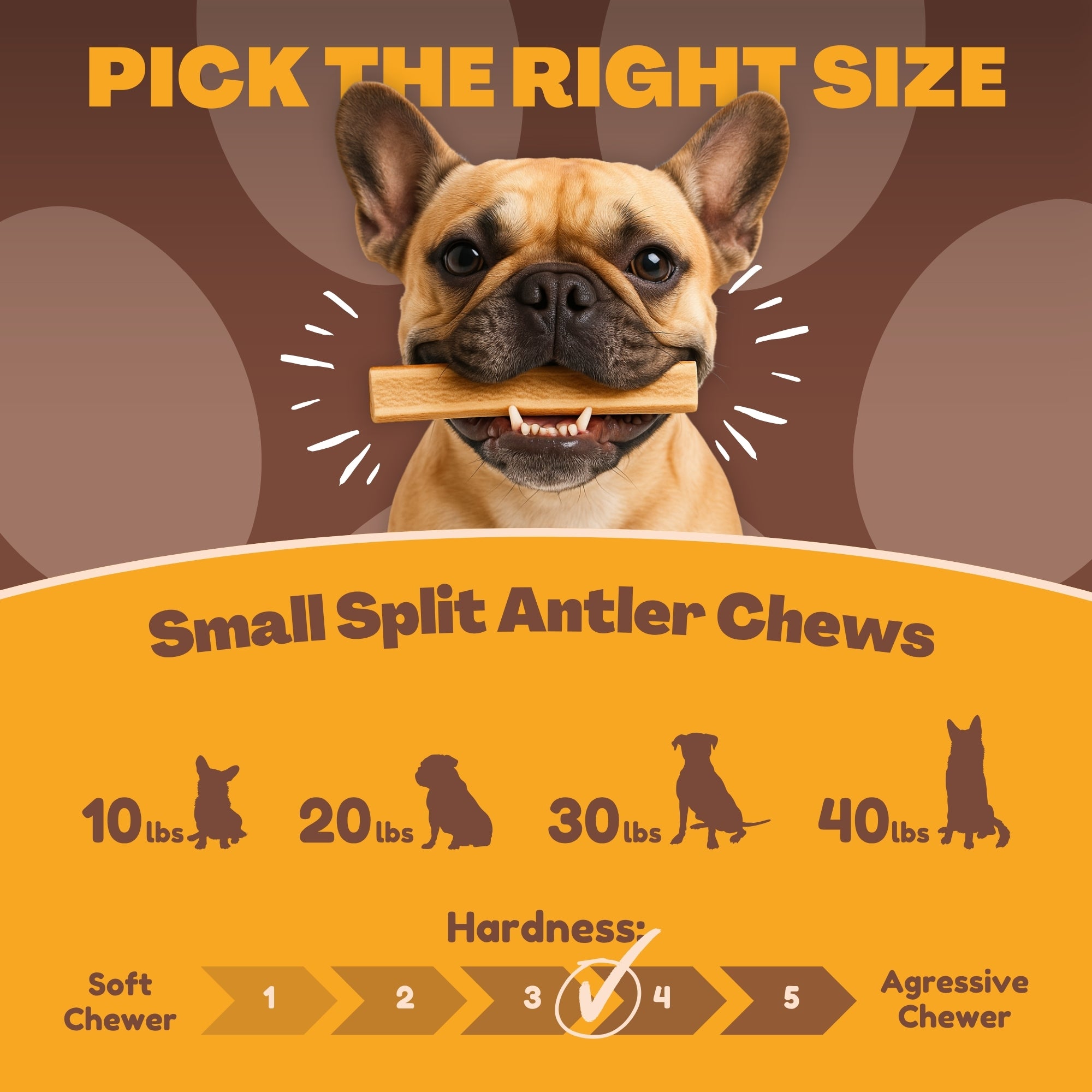 Small | Split Elk Antler Dog Chews - Single or Multipack