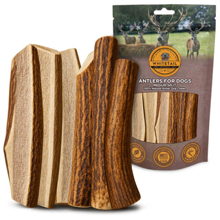 Medium Split Elk Antler Dog Chews – 1, 3 or 6 Pack