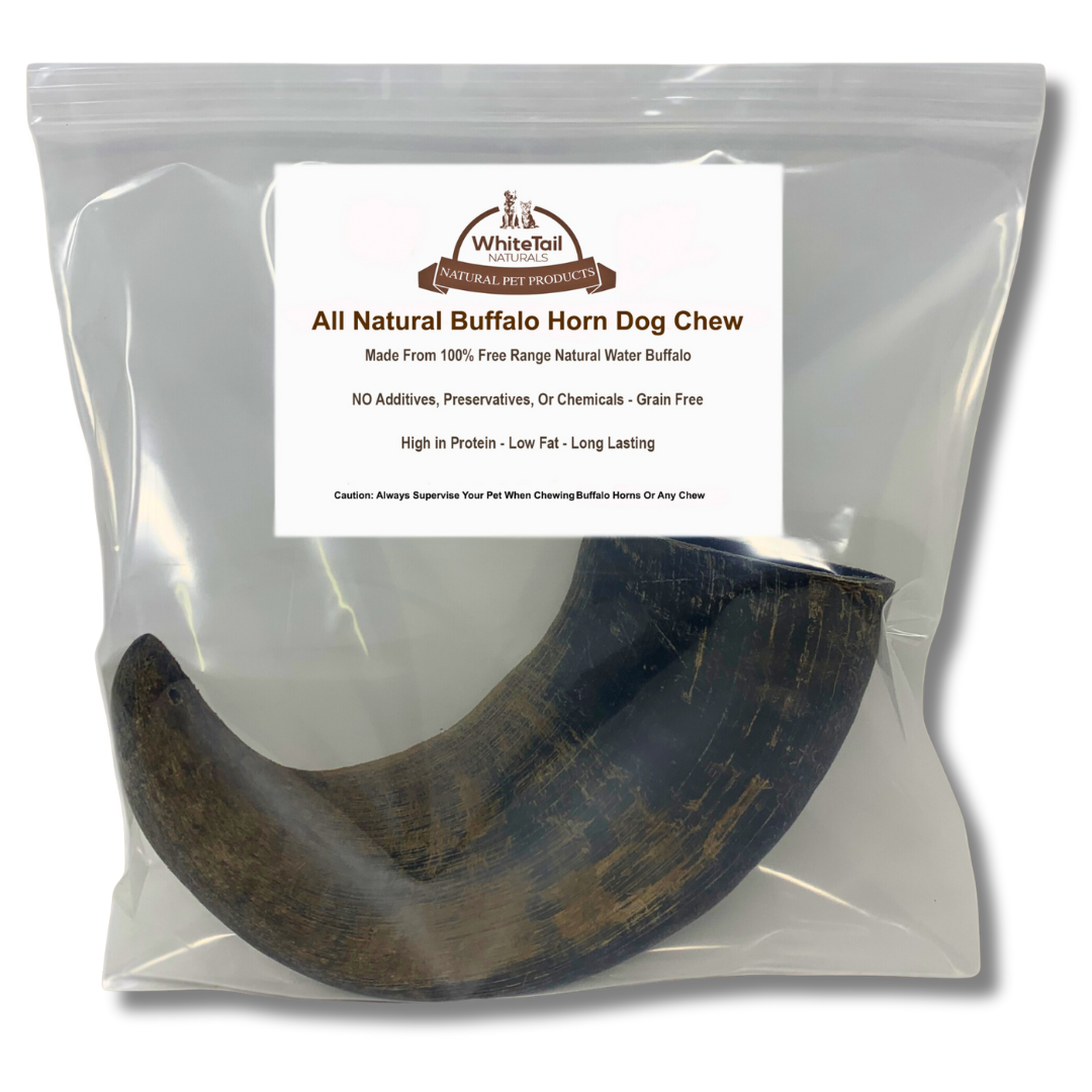 XL Extra Large |  Buffalo Bully Horns - Free Range - All Natural Dog Chews