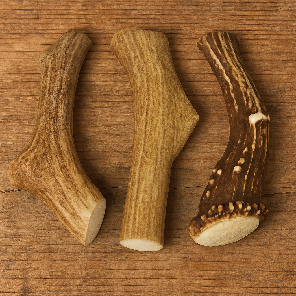 3 Pack - Large | Deer Antler Dog Chews