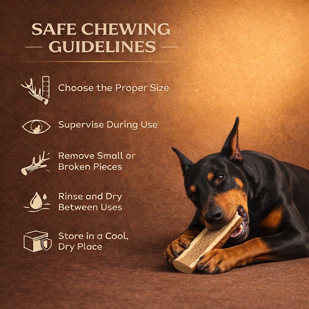 XL- Extra Large | Split Elk Antler Dog Chews - Single or Multipack