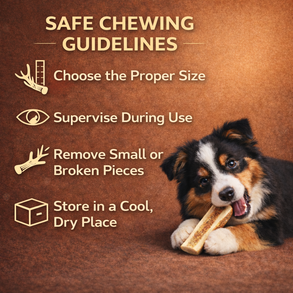 Small | Split Elk Antler Dog Chews - Single or Multipack