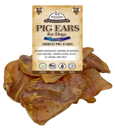 5 Pack - Jumbo Premium Smoked Pork Ear Chews