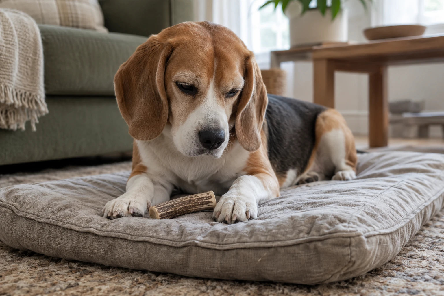 Illustrative beagle lifestyle photograph